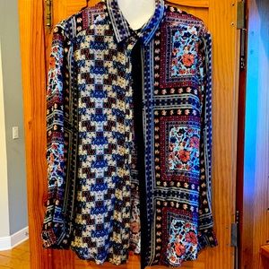 Long sleeve tolani blouse